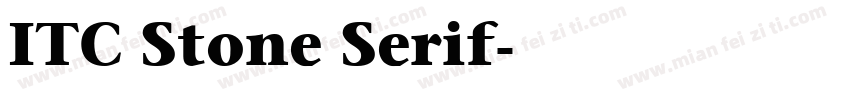 ITC Stone Serif字体转换